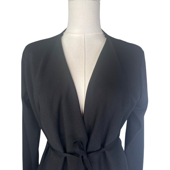 2/$30 ZARA Medium W/Collection Black Viscose Blend Waterfall Cardigan - Picture 9 of 15
